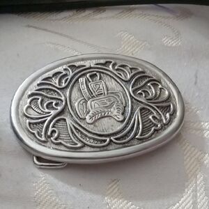 Silver Oval Men's Accessory